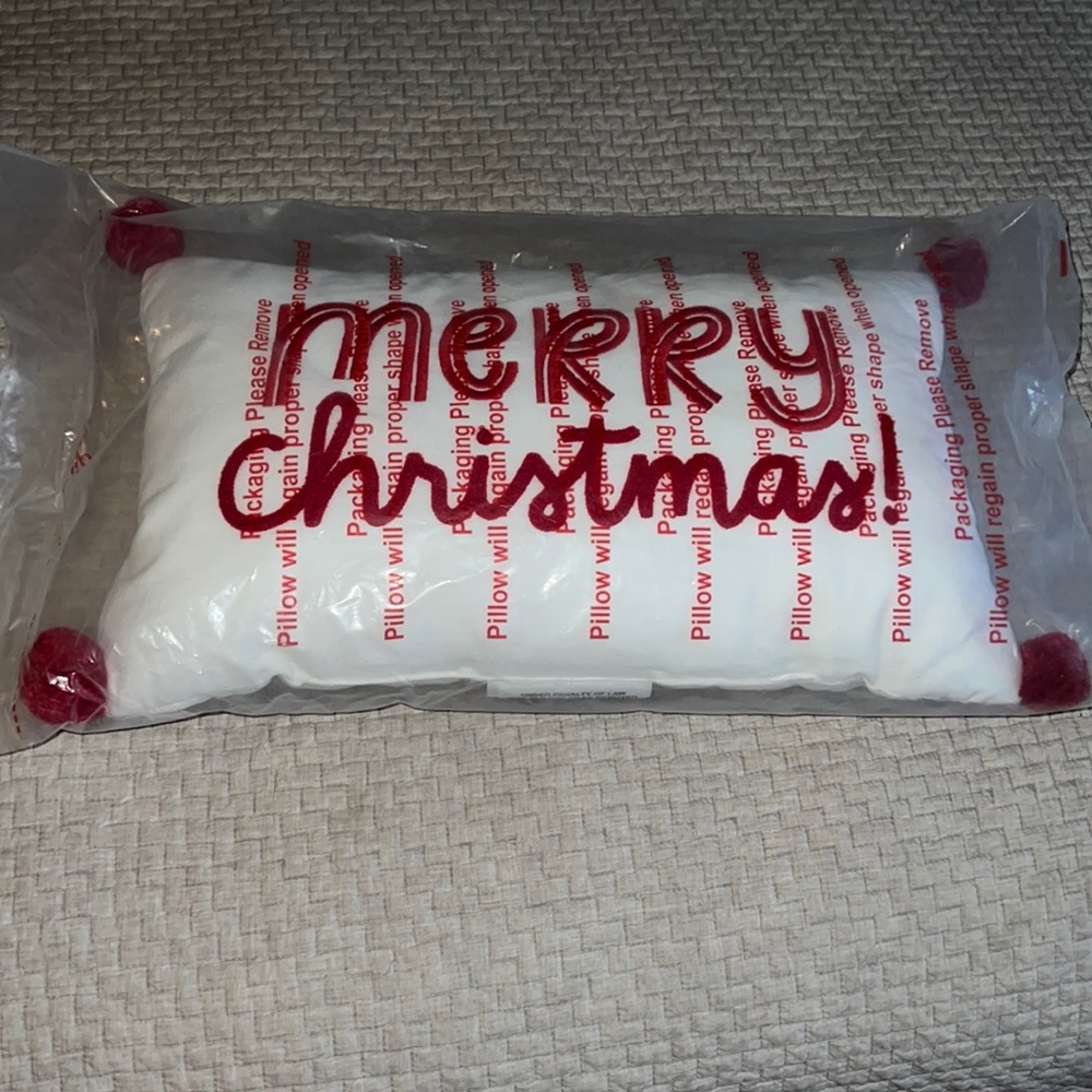 Wondershop holiday pillow. NWT!